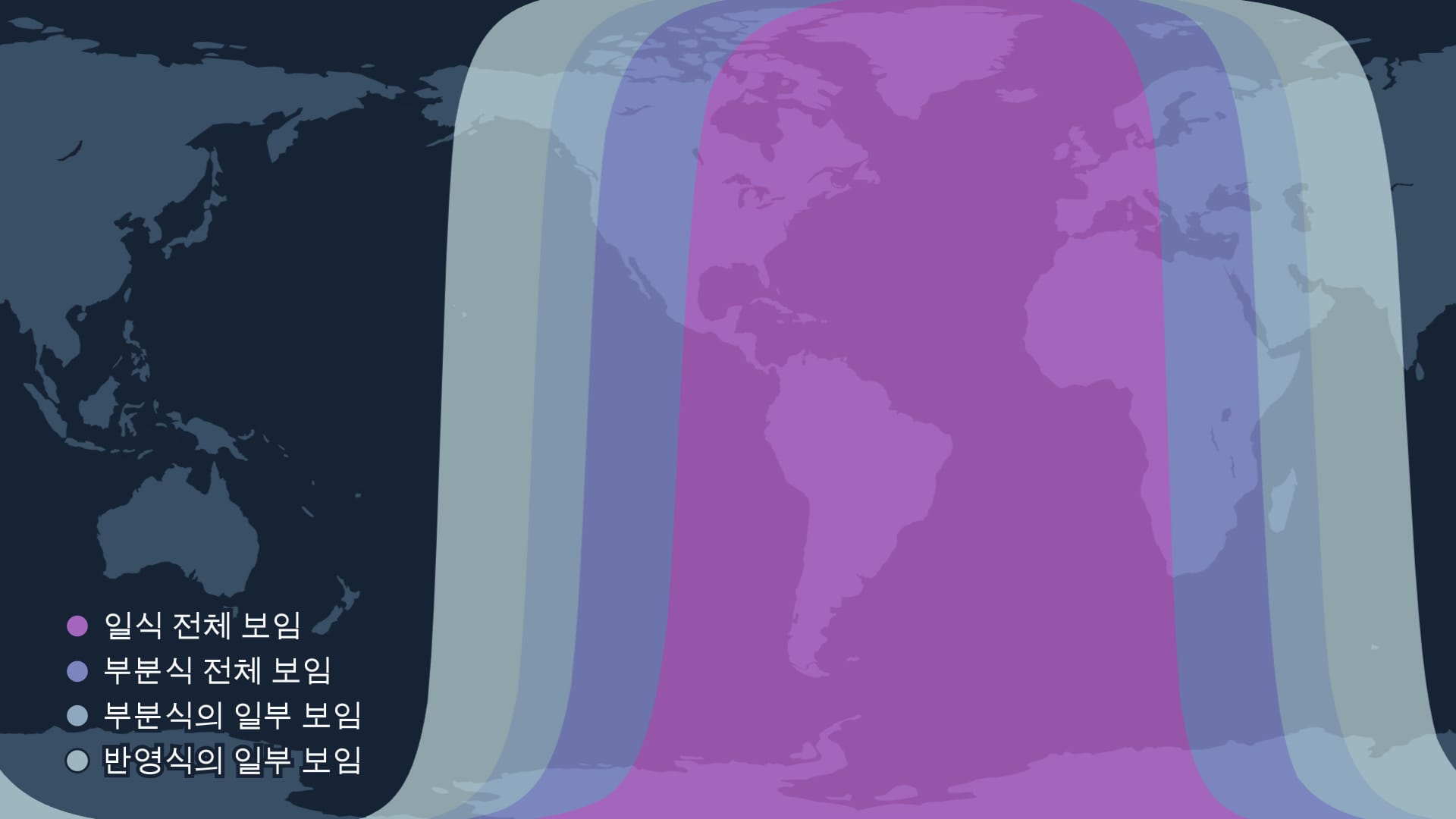 September 2024 Lunar eclipse visibility map