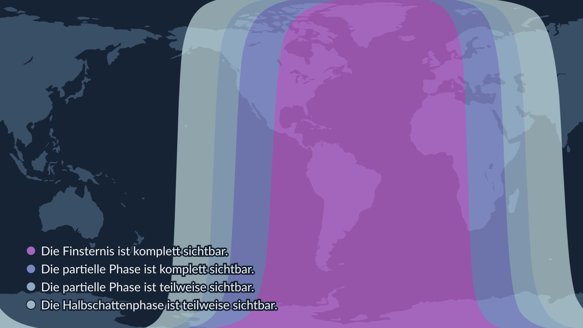 September 2024 Lunar eclipse visibility map