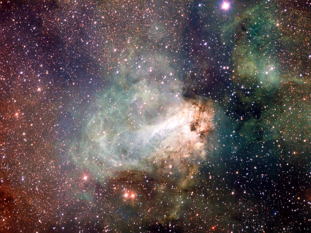 Omega Nebula, The Swan Nebula, Checkmark Nebula, Lobster Nebula, And ...