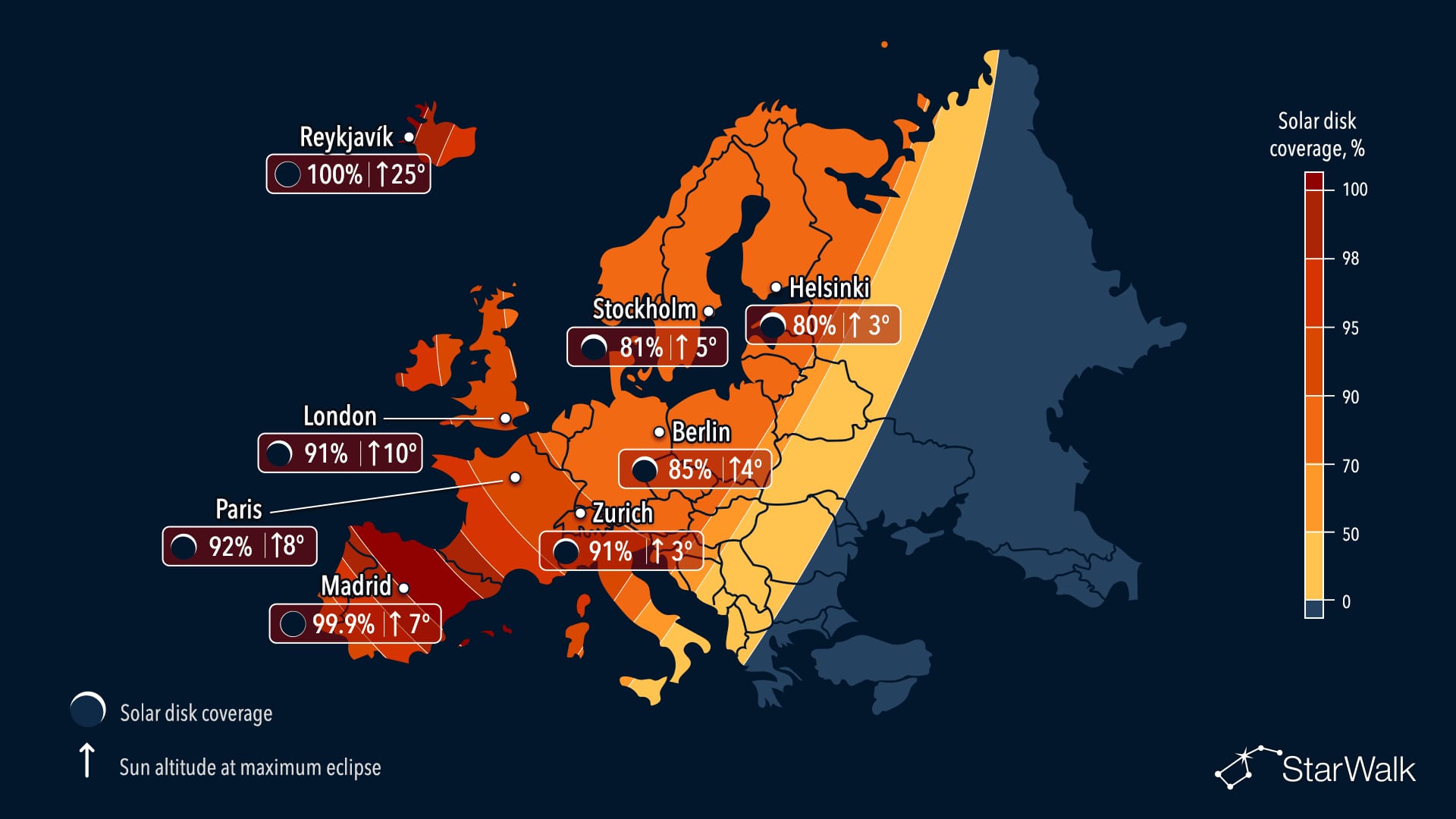 Solar Eclipse 2026 Europe: Path Map