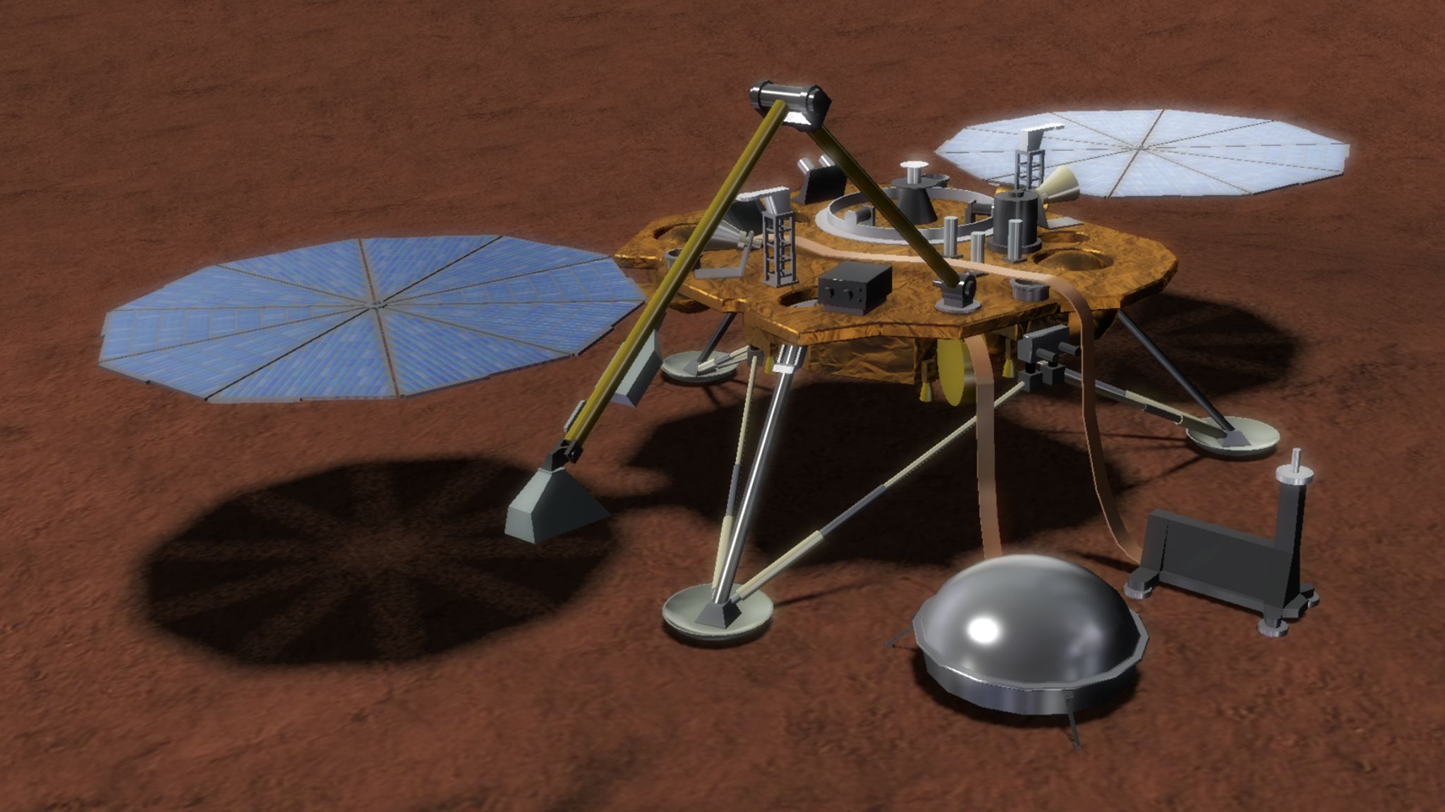InSight de la NASA atterri sur Mars