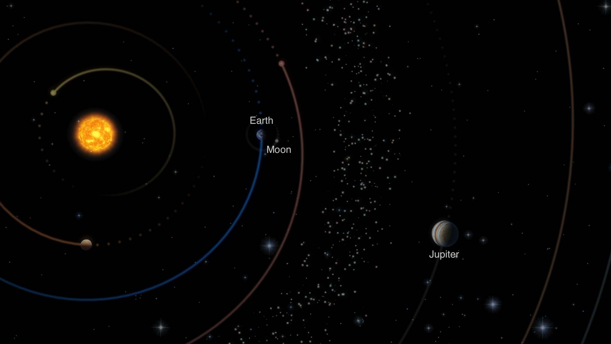 Moon & Jupiter Conjunction Star Walk