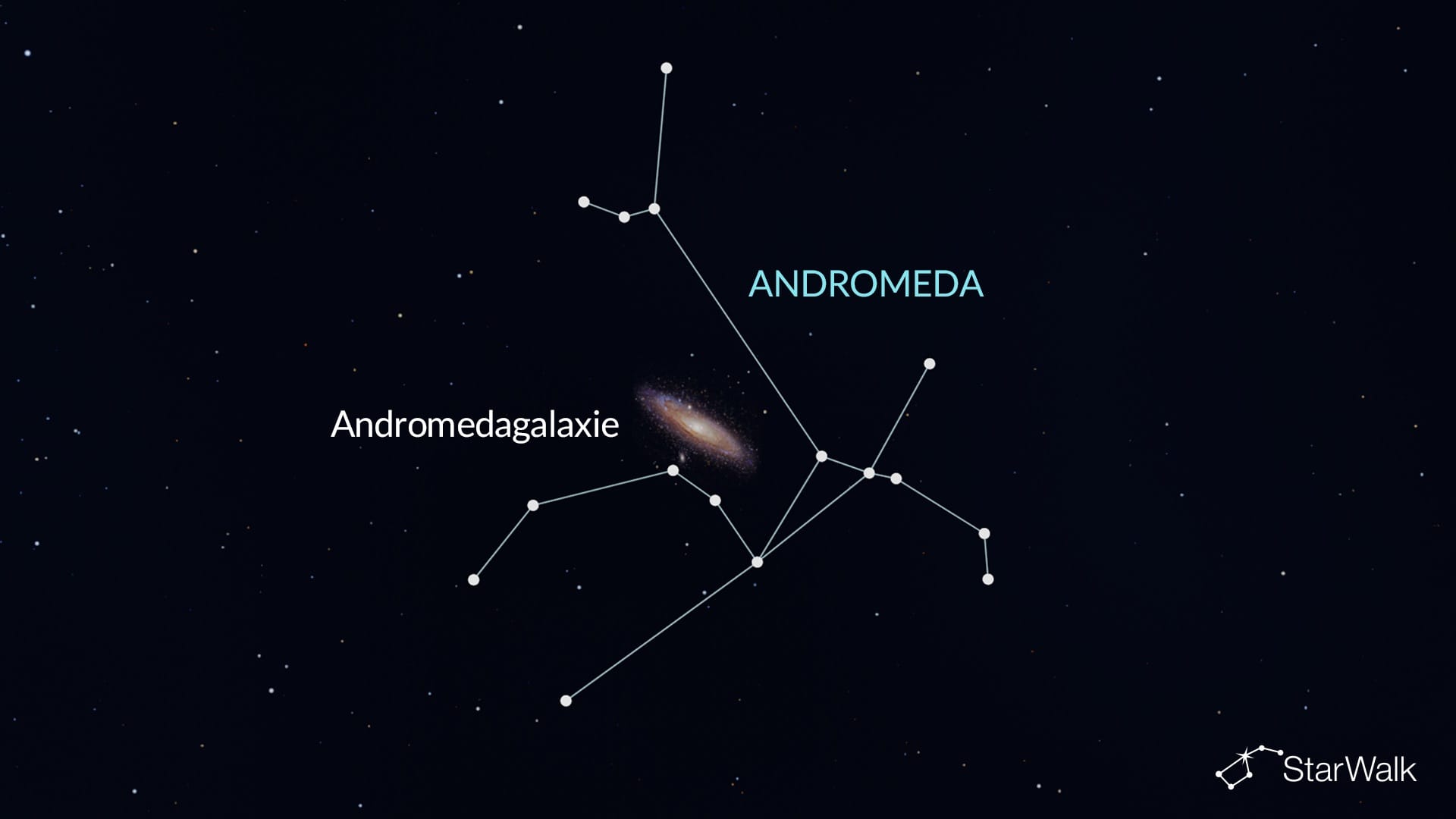 Andromedagalaxie in der Andromeda