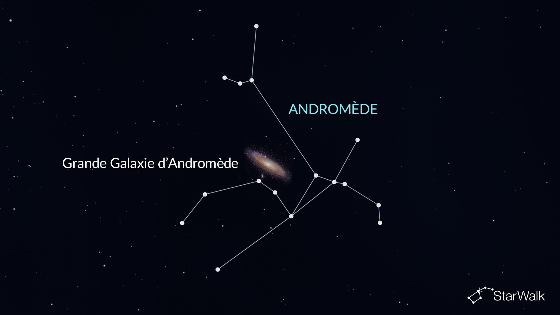 Galaxie d’Andromède dans Andromède