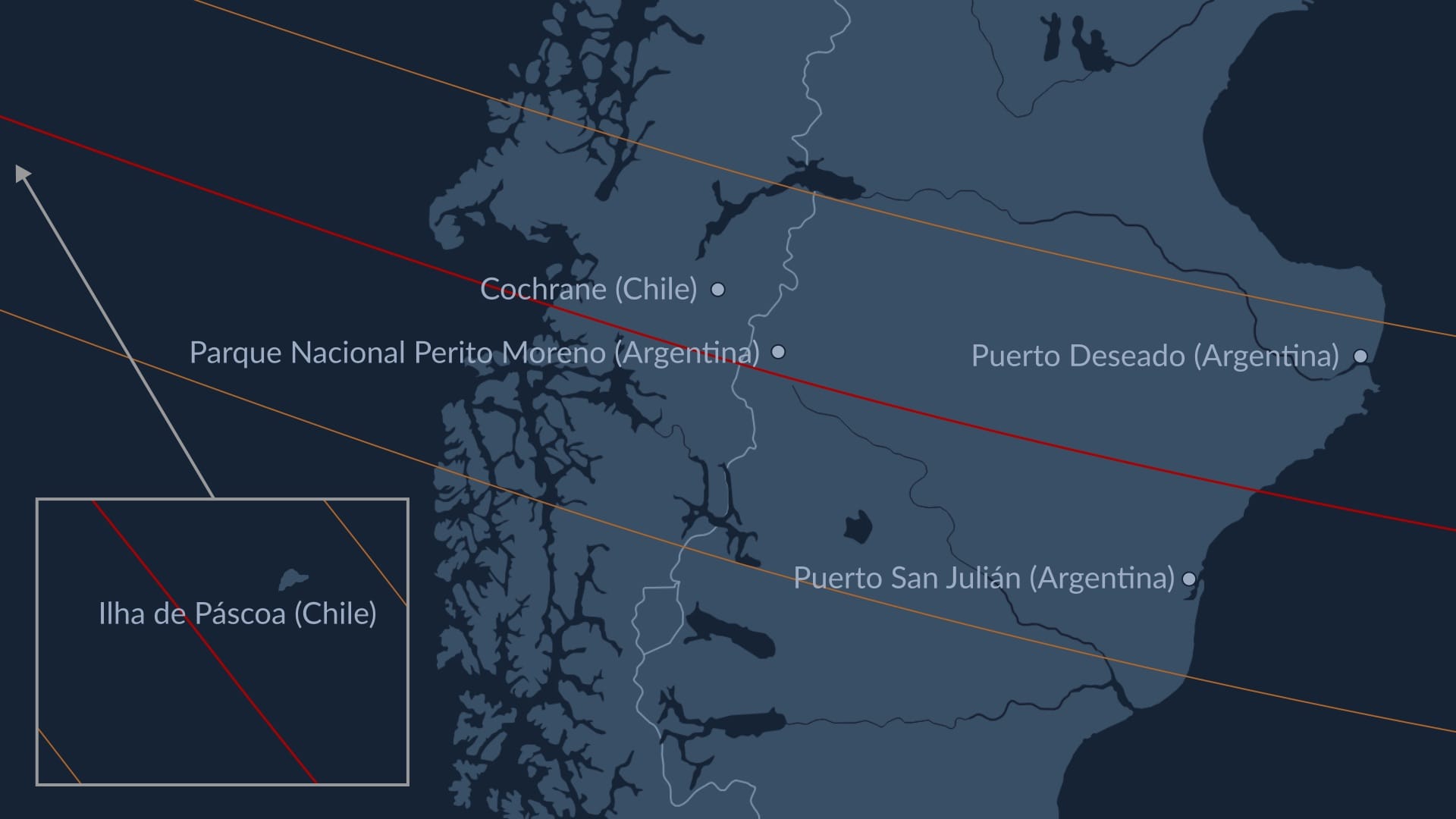 Best locations to view the annular solar eclipse on October 2, 2024.