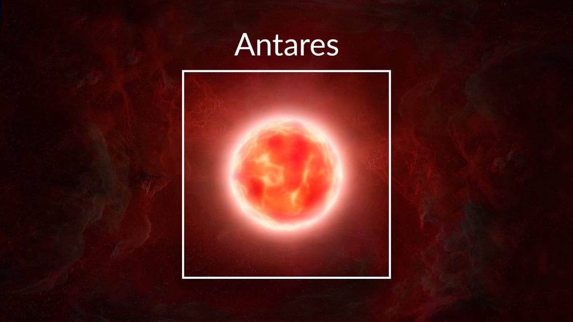 Antares Stern Hellster Stern im Skorpion Antares Bedeutung Roter