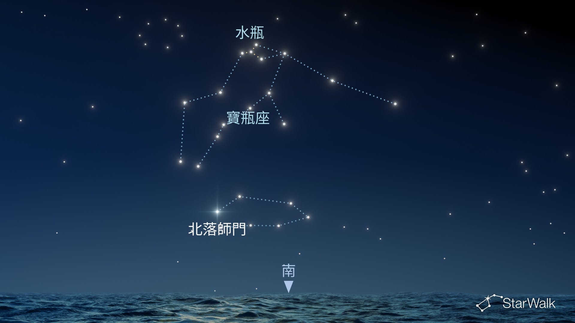 如何在北半球找到寶瓶座