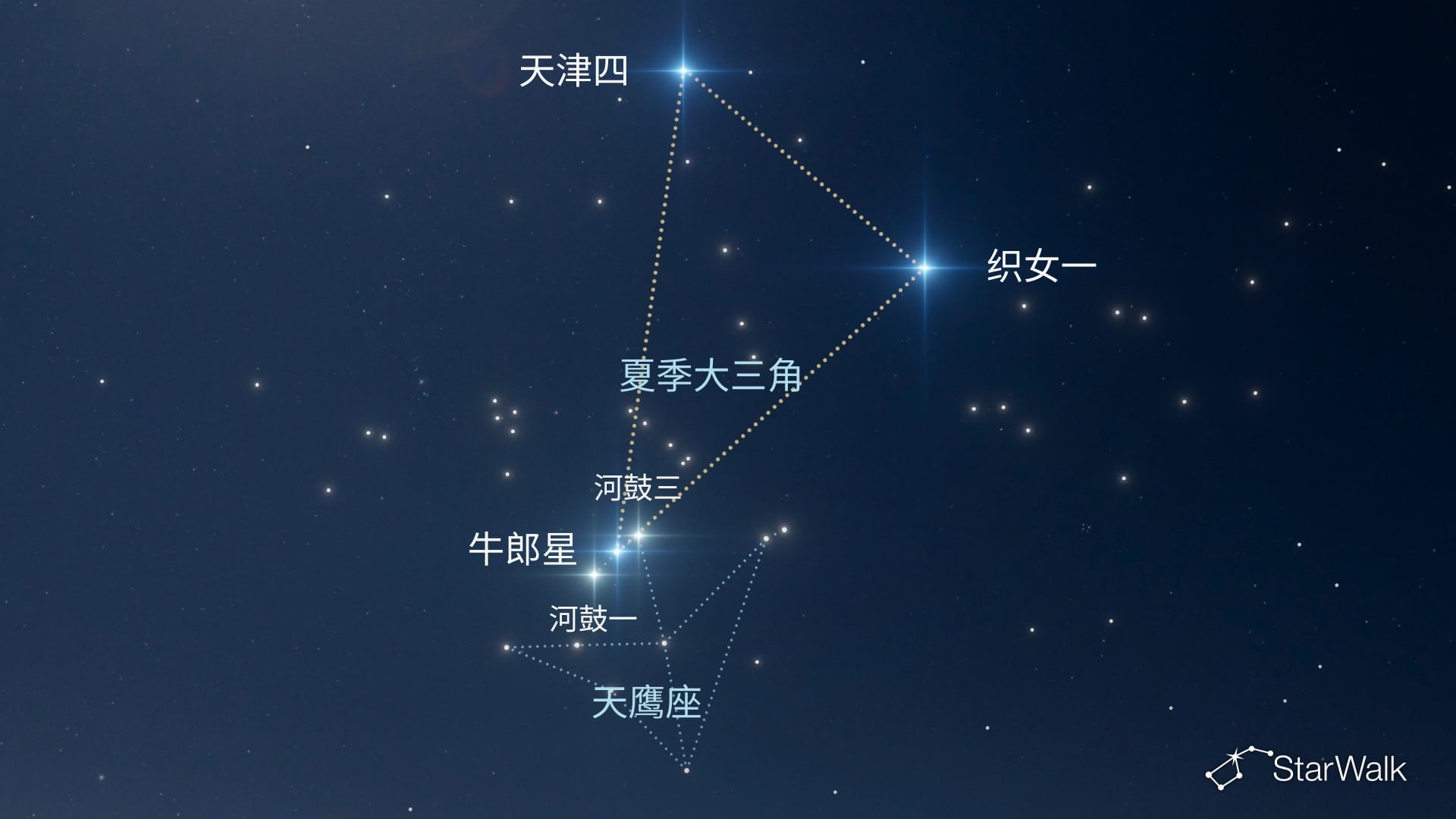 如何在北半球寻找天鹰座