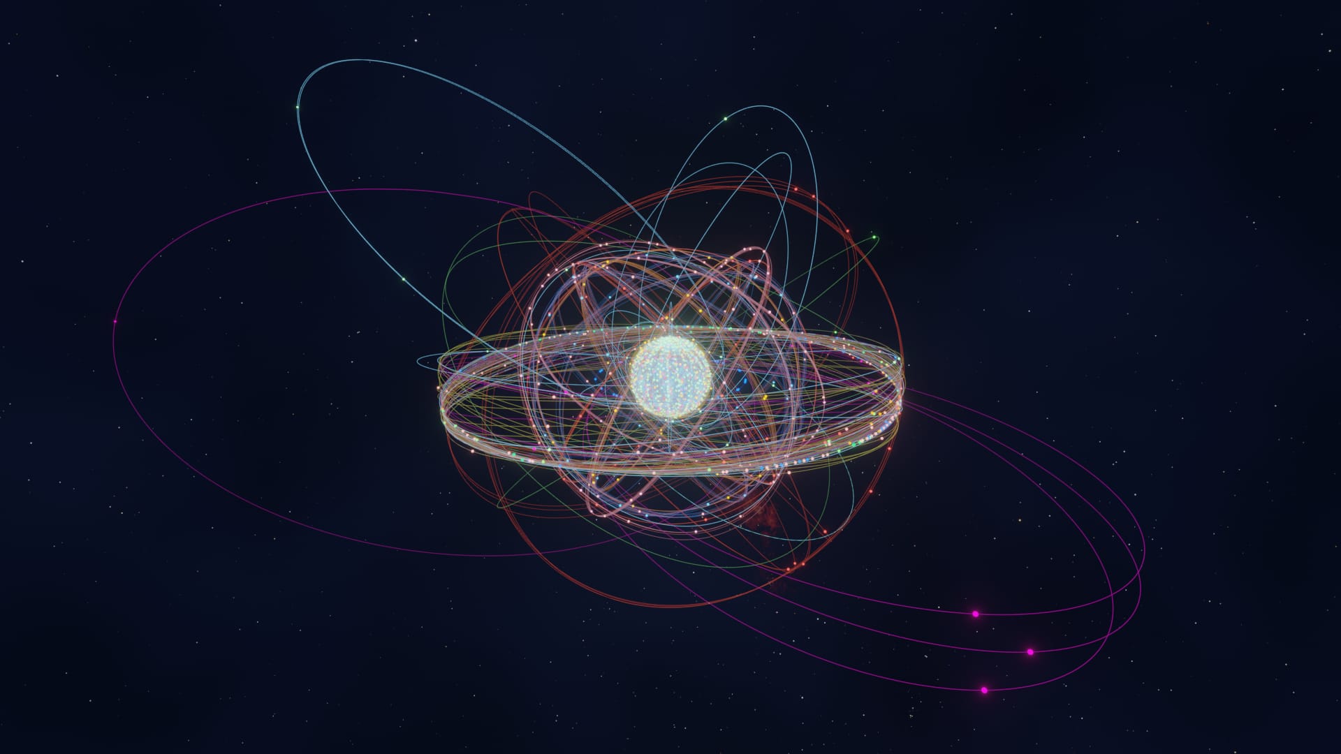 地球の周りを回る人工衛星