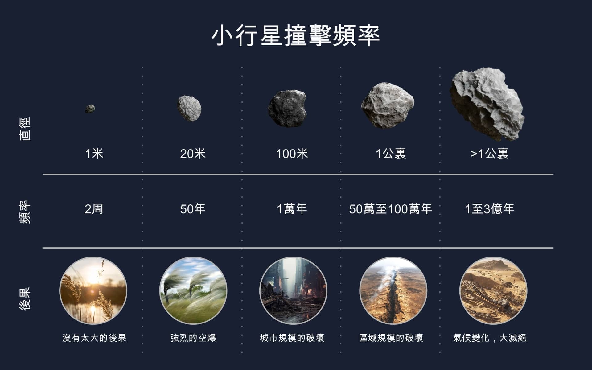 小行星撞擊地球的頻率