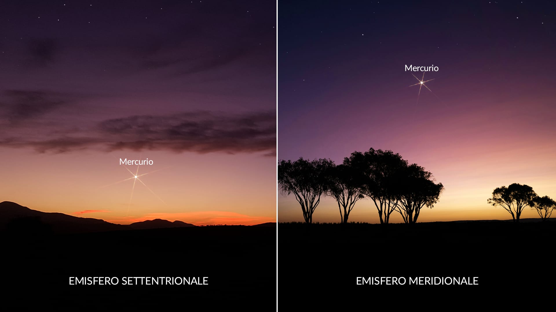 Cielo notturno di aprile 2026: Mercurio al meglio della sua visibilità