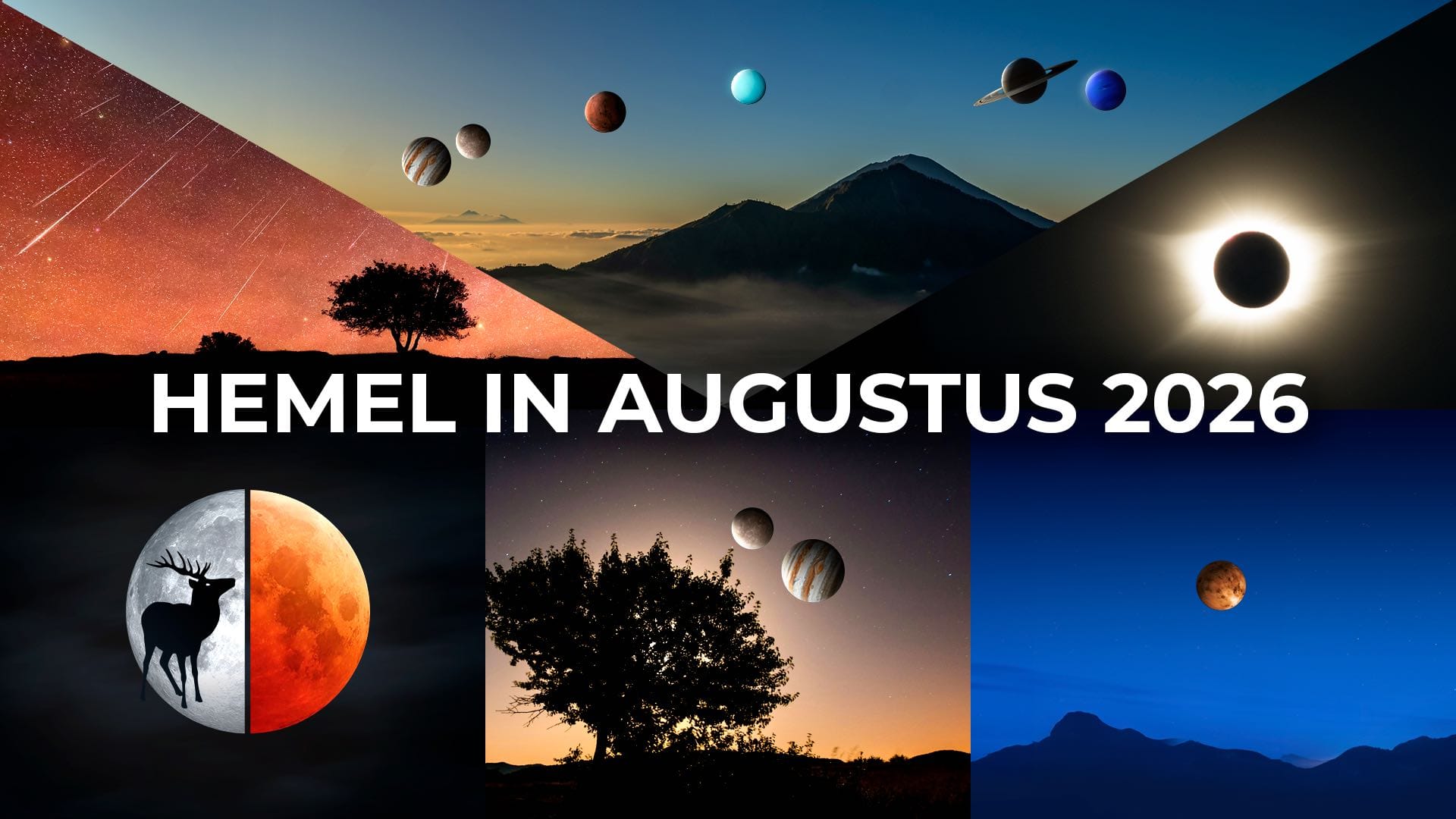 Astronomische gebeurtenissen in augustus 2026