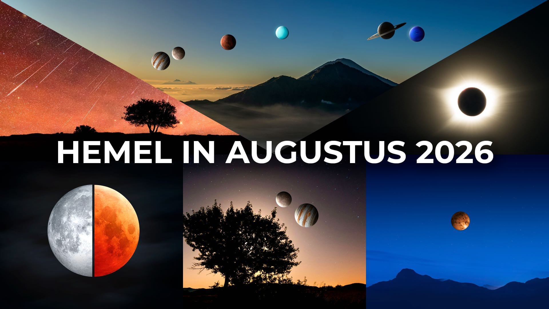 Astronomische gebeurtenissen in augustus 2026