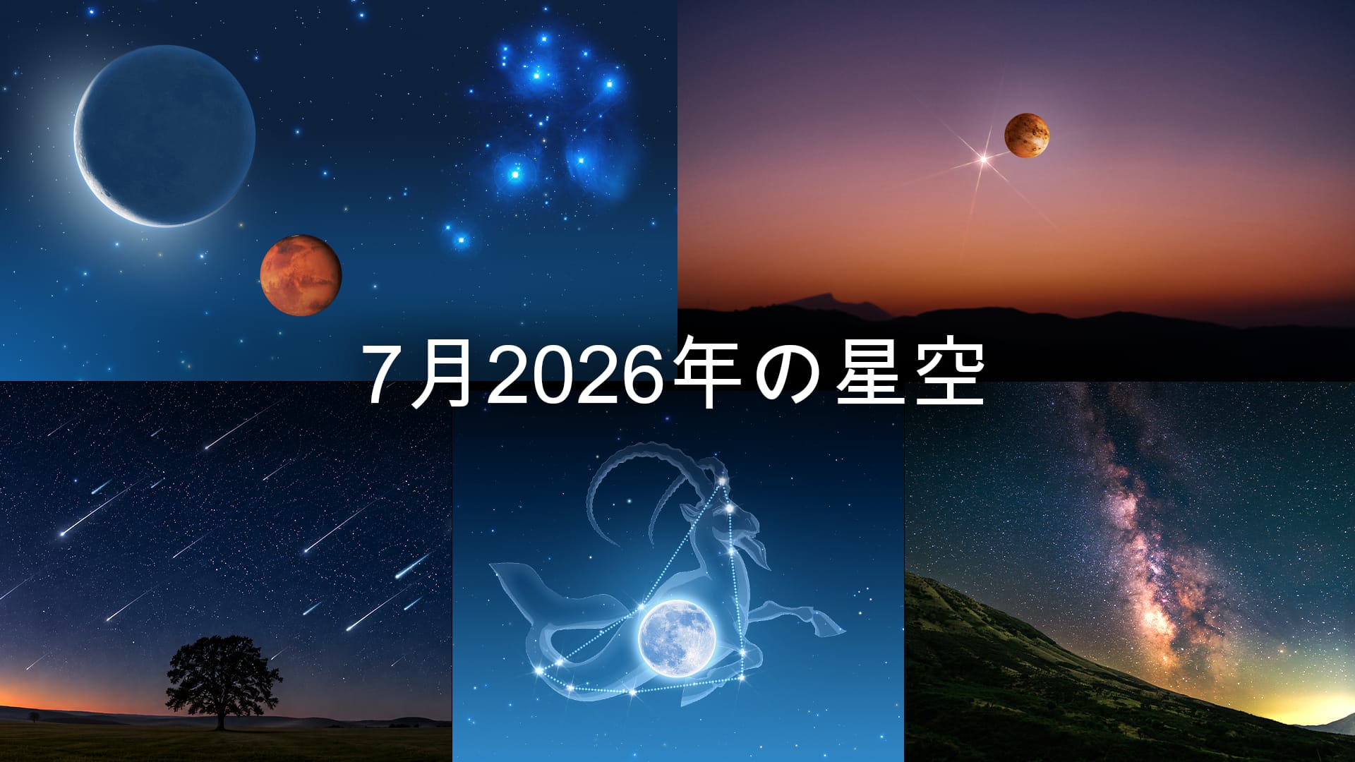 2026年7月の天文イベント