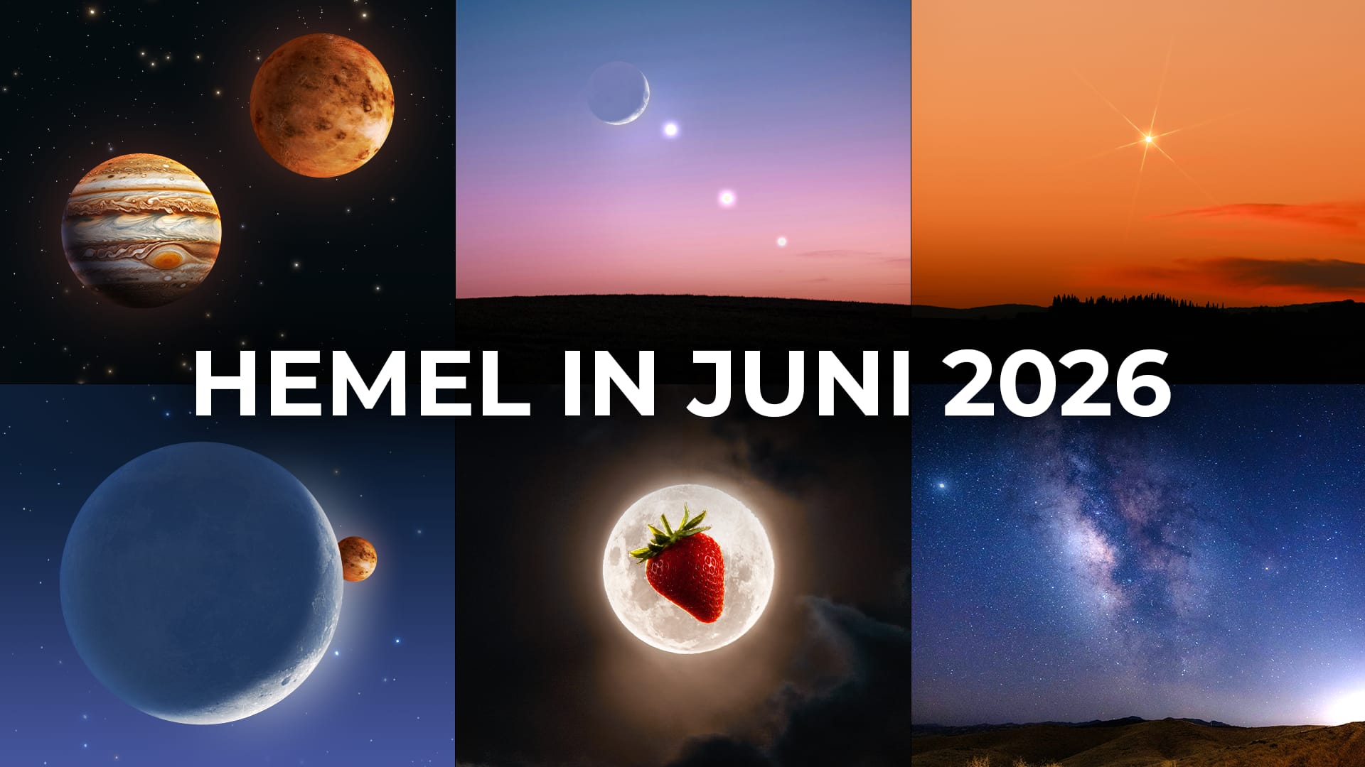 Astronomische gebeurtenissen in juni 2026