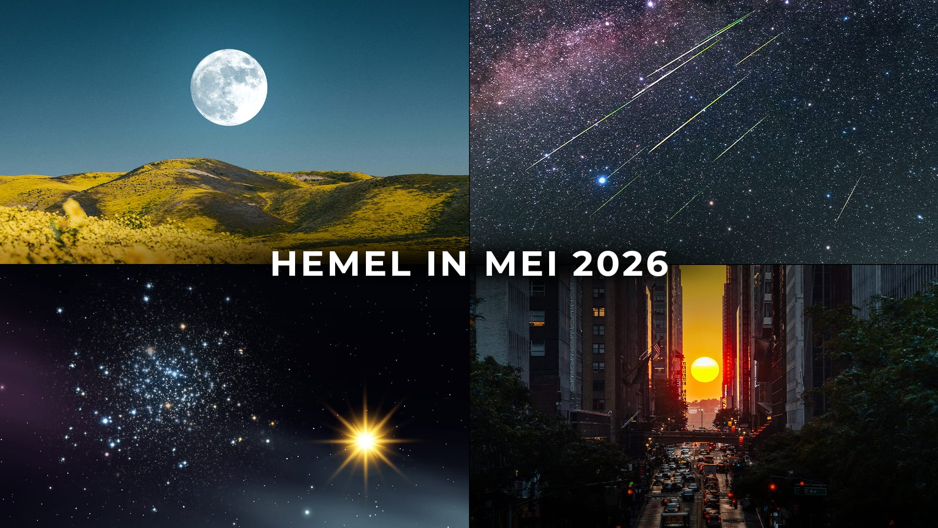 Astronomische gebeurtenissen in mei 2026