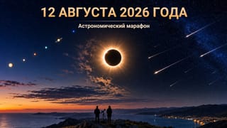 Астрономические события 12 августа 2026 года: 3 события за один день