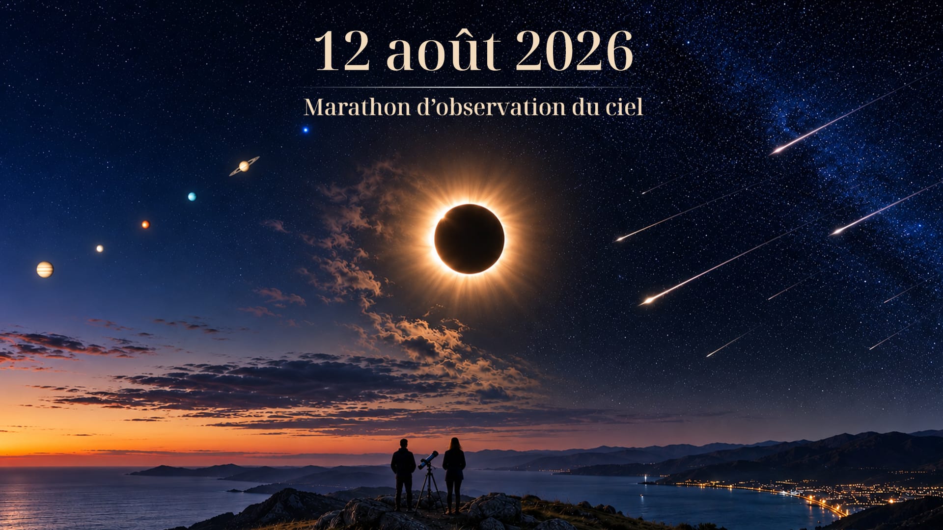 Programme d’observation du 12 août 2026 : que voir et quand ?