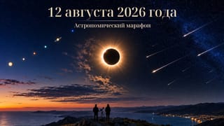 Астрономические события 12 августа 2026 года: 3 события за один день