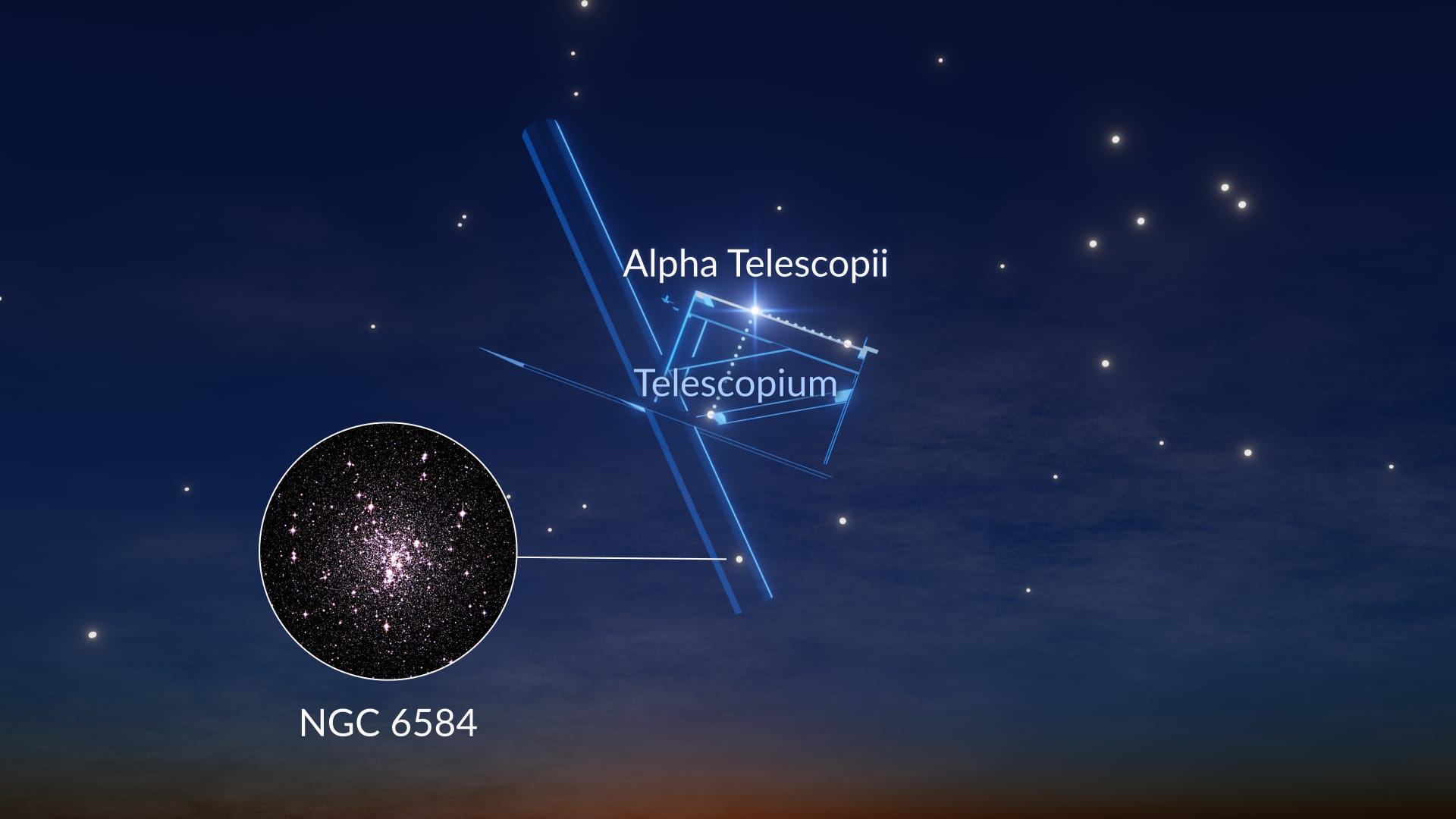 Telescopium constellation
