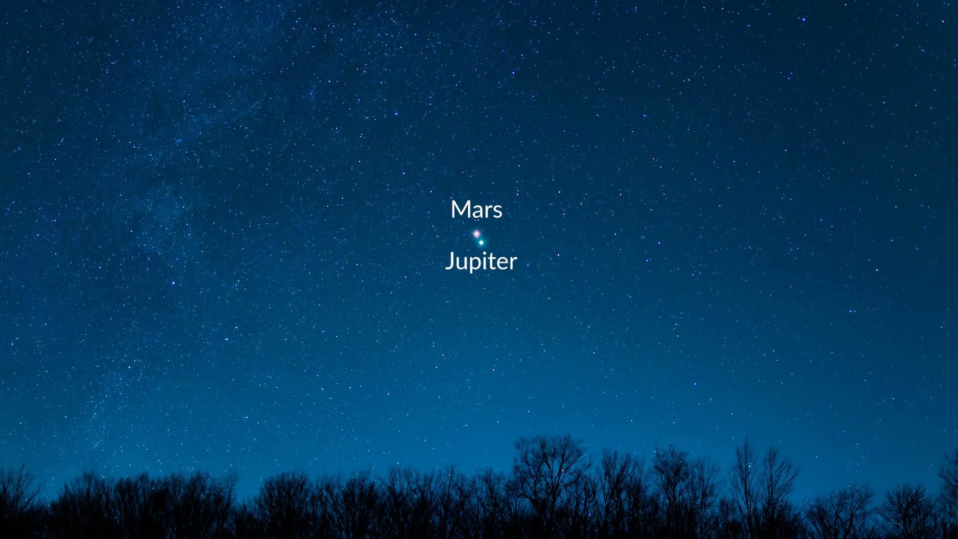 Very close approach to Mars and Jupiter