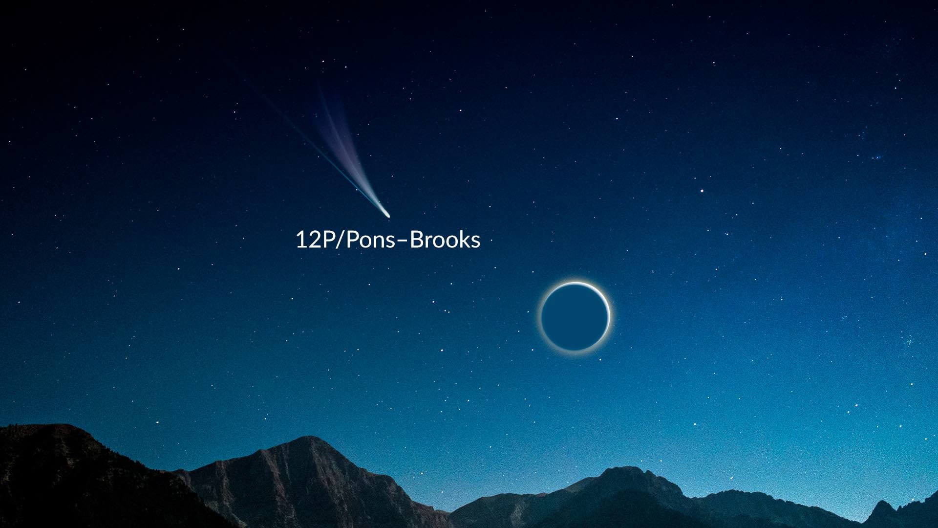 Comet Pons-Brooks at its brightest