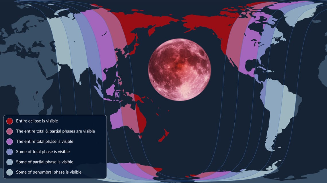 Lunar Eclipse 2026: Blood Moon Times & Map (Mar 2–3)