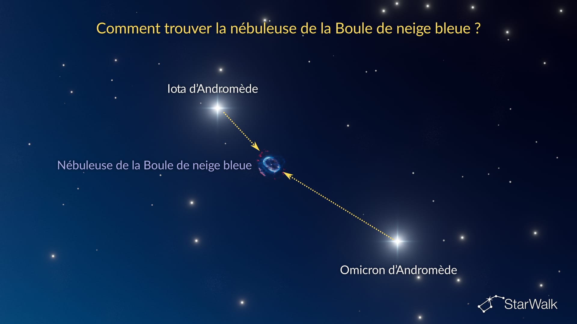Nébuleuse de la Boule de neige bleue – Comment la trouver