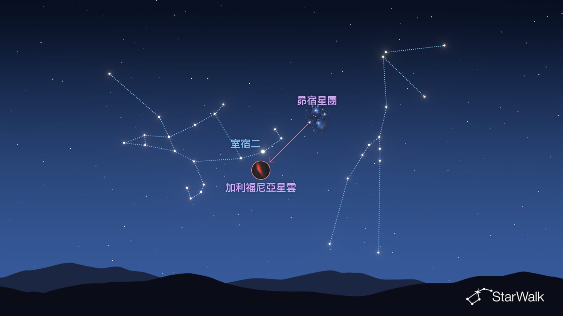 如何找到加州星雲