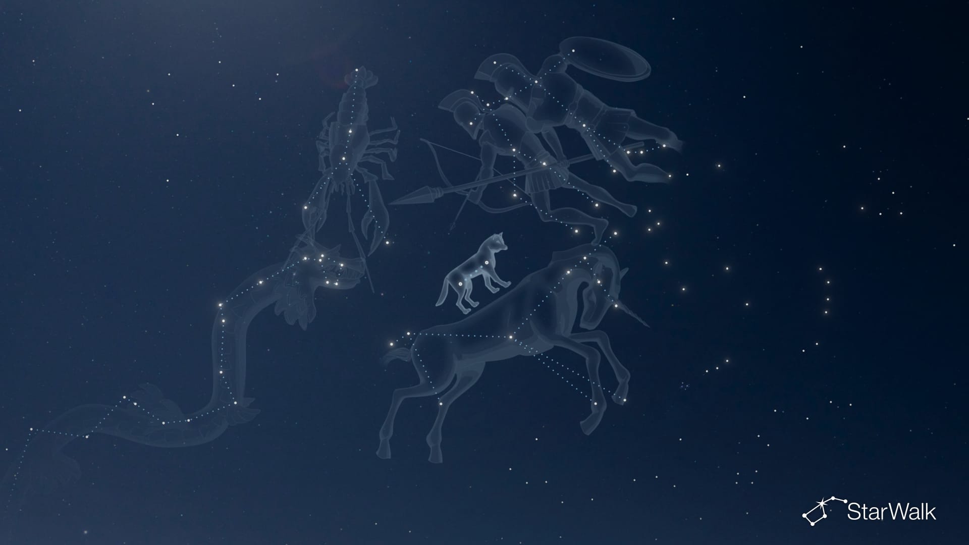 Emplacement de la constellation Canis Minor