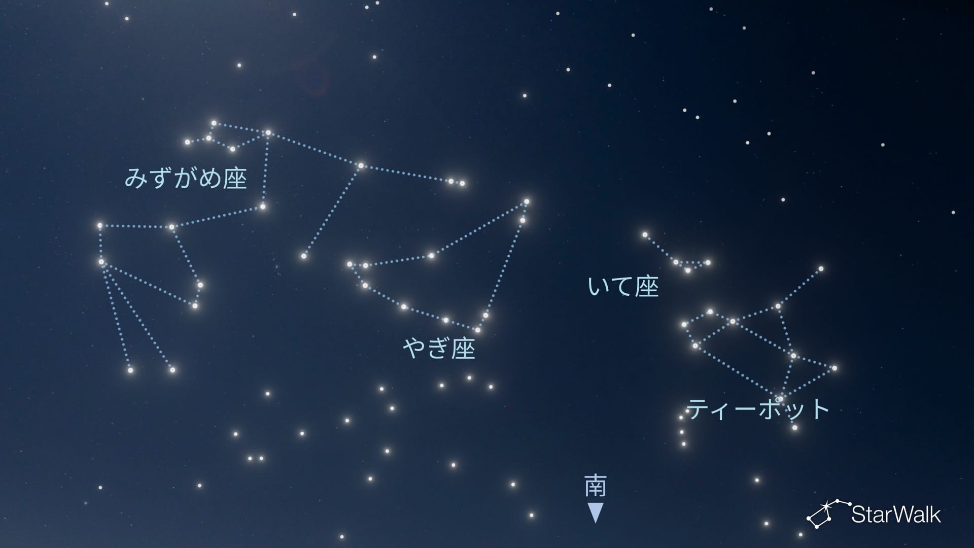 北半球でやぎ座を見つける方法