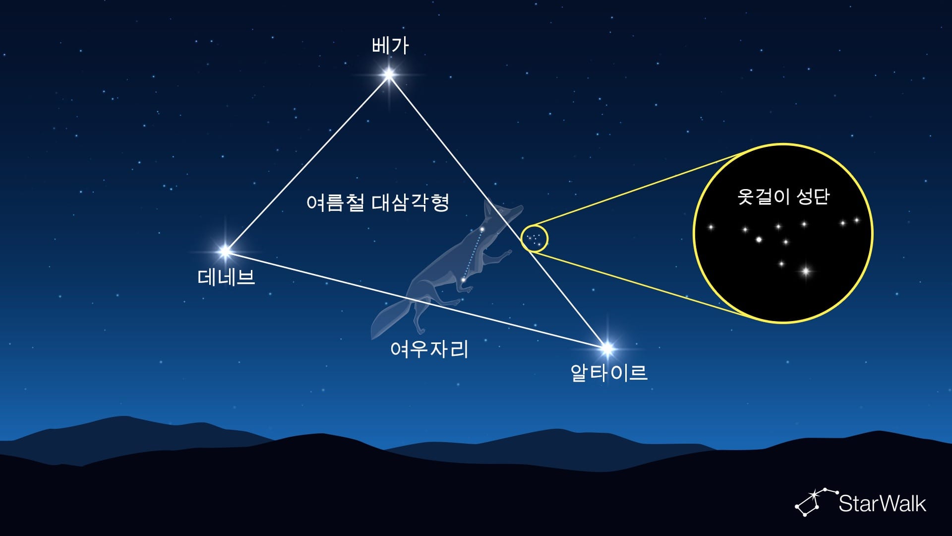 여우자리의 옷걸이 성군