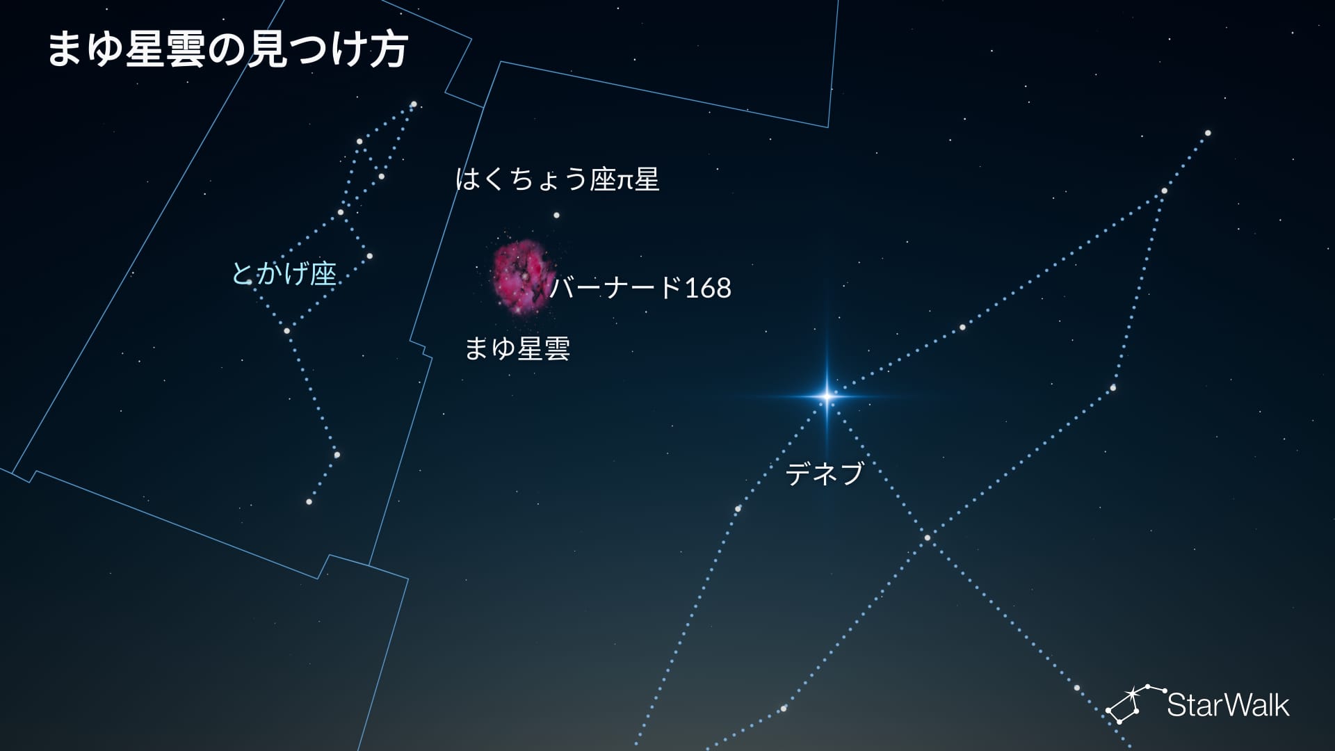 まゆ星雲の見つけ方