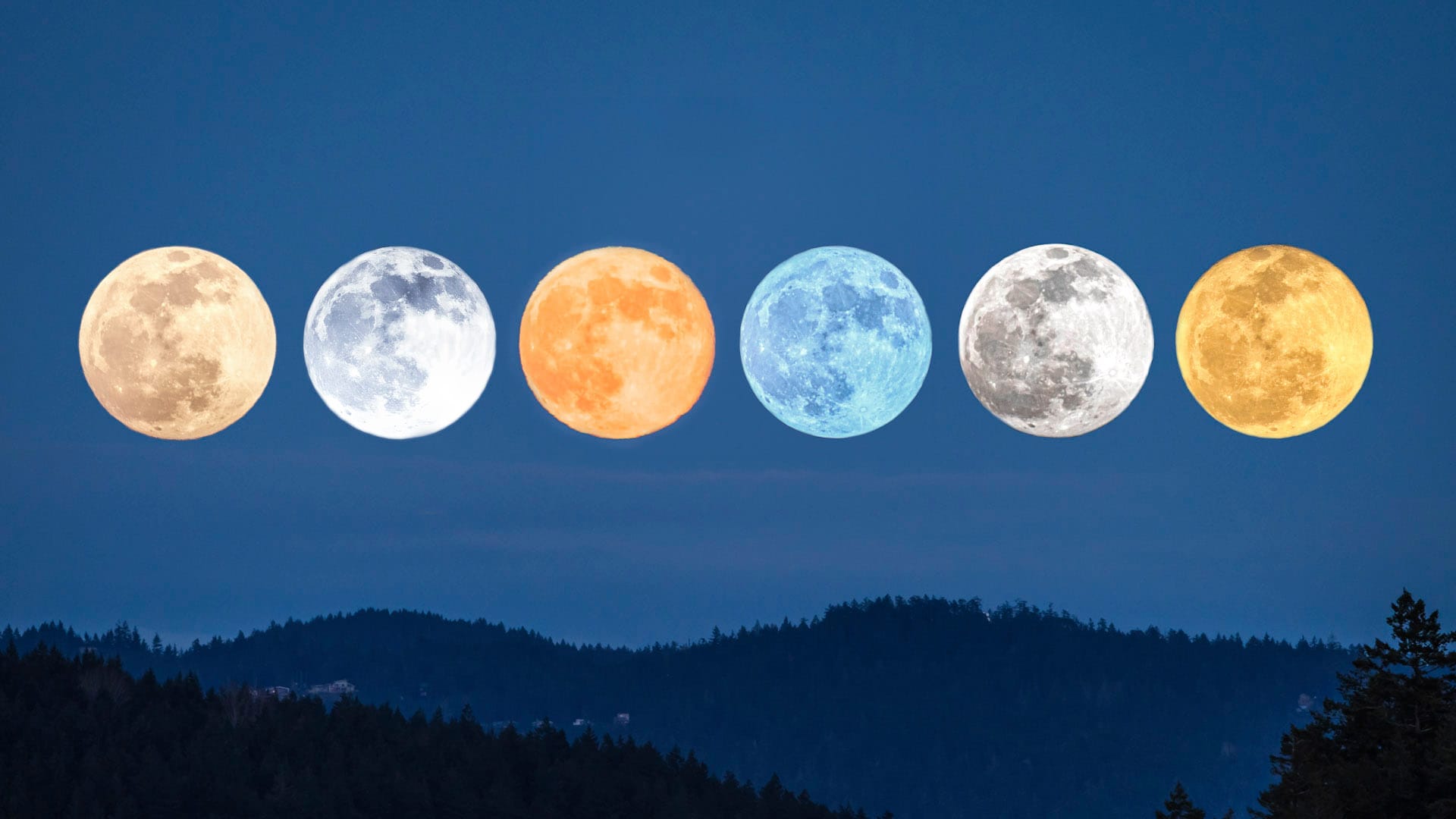Codri Luna Colorazione Della Luna Fotografo Utilizza 150.000 Foto Della Luna Per