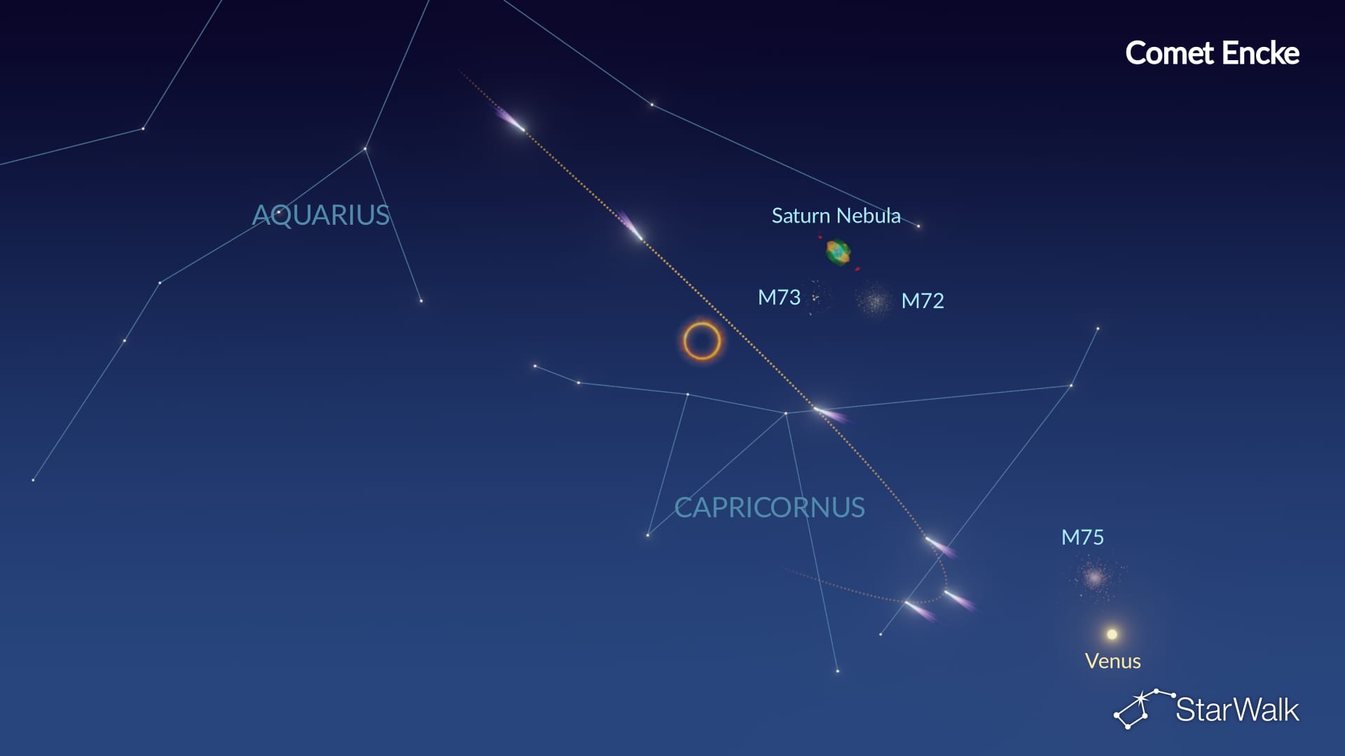 Comet Encke Finder Chart: February 2027