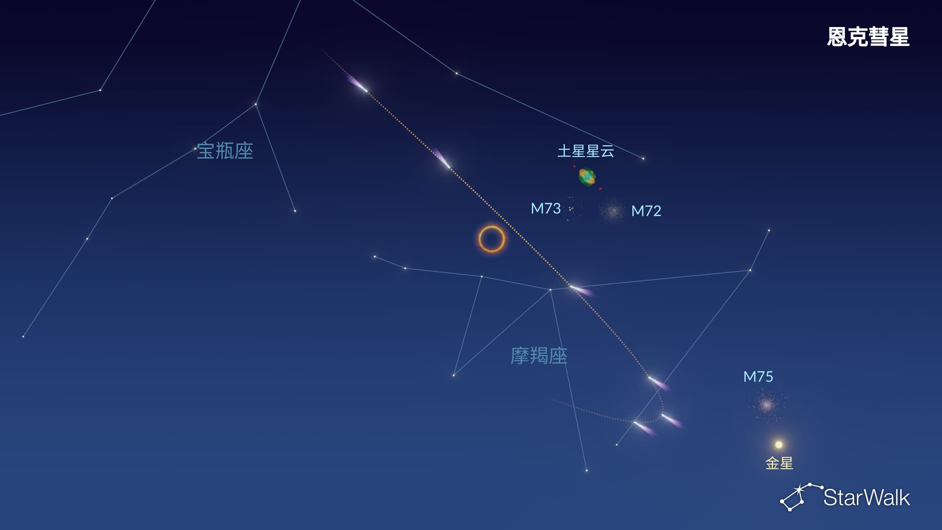 恩克彗星寻星图:2027年2月