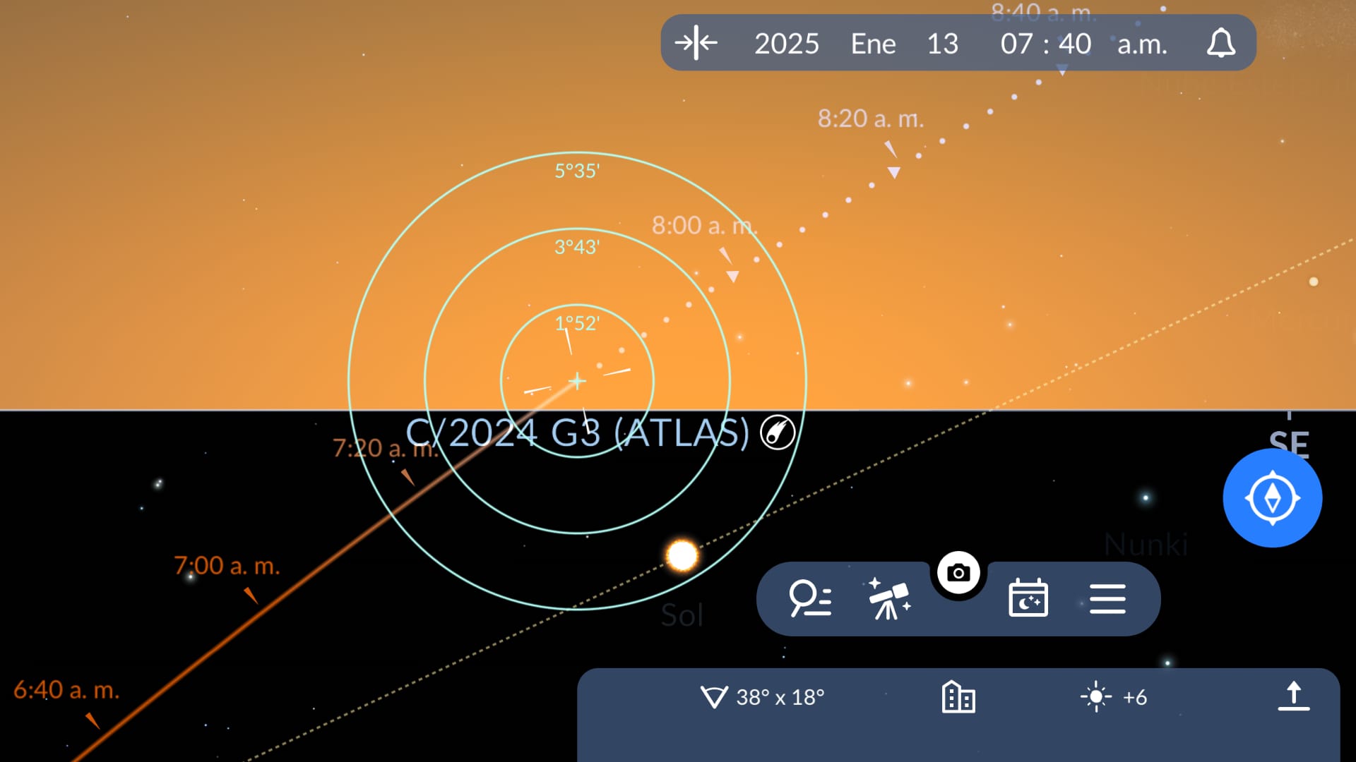 Elongation of C/2024 G3 (ATLAS)