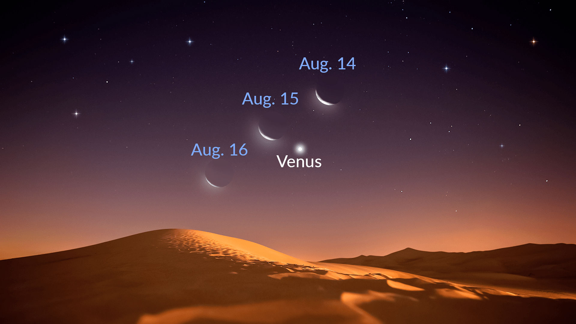 The Moon Joins Brilliant Venus in the August Sky