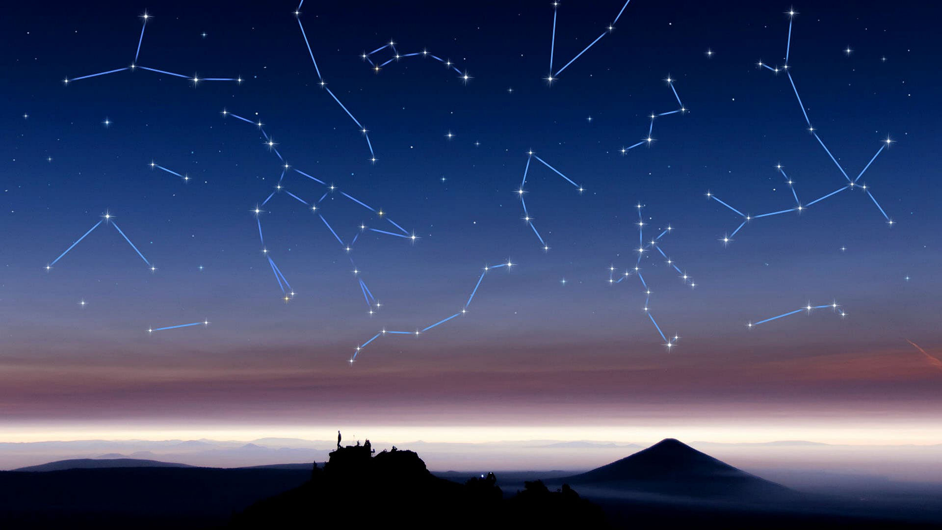 Constellations in the sky
