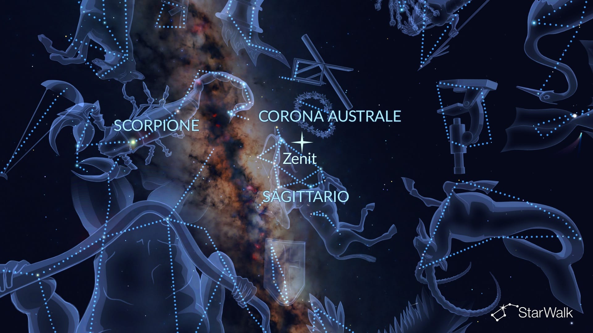 Come trovare la Corona Australe nell’emisfero australe