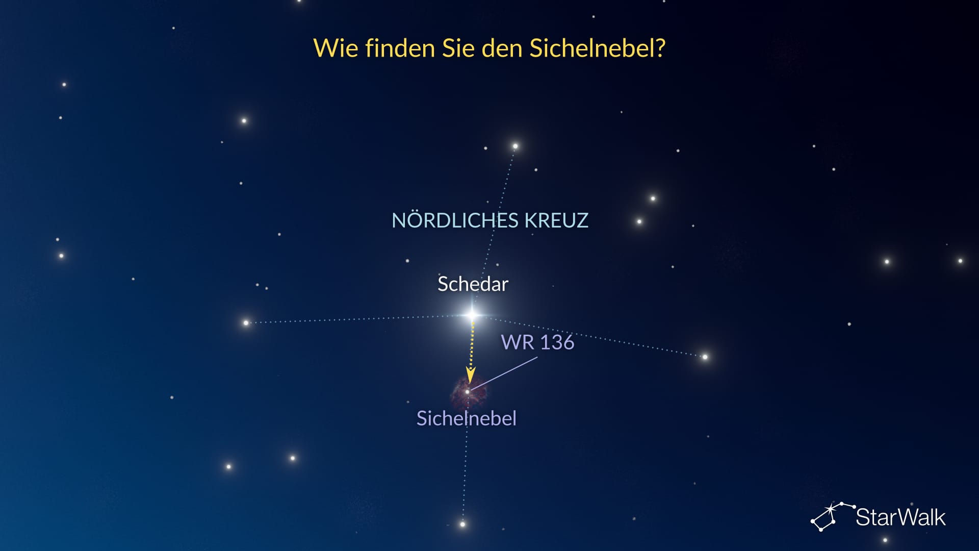 Sichelnebel – So finden Sie ihn