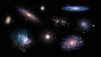 Galáxias e aglomerados estelares visíveis em outubro de 2022