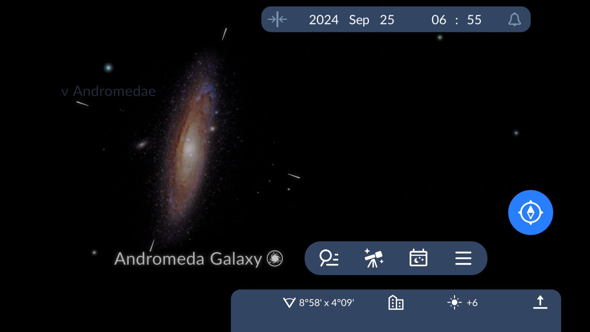 Andromeda Galaxy in Sky Tonight