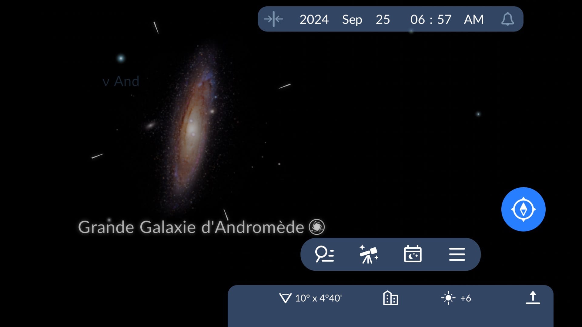 Andromeda Galaxy in Sky Tonight