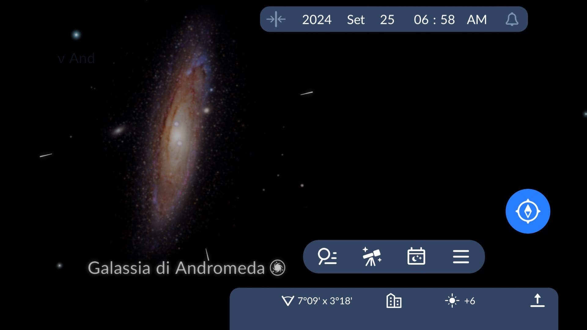 Andromeda Galaxy in Sky Tonight