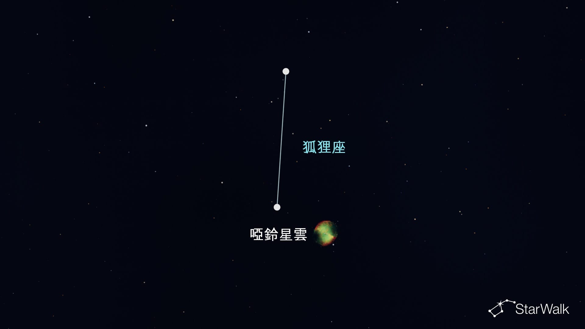 狐狸座中的啞鈴星雲