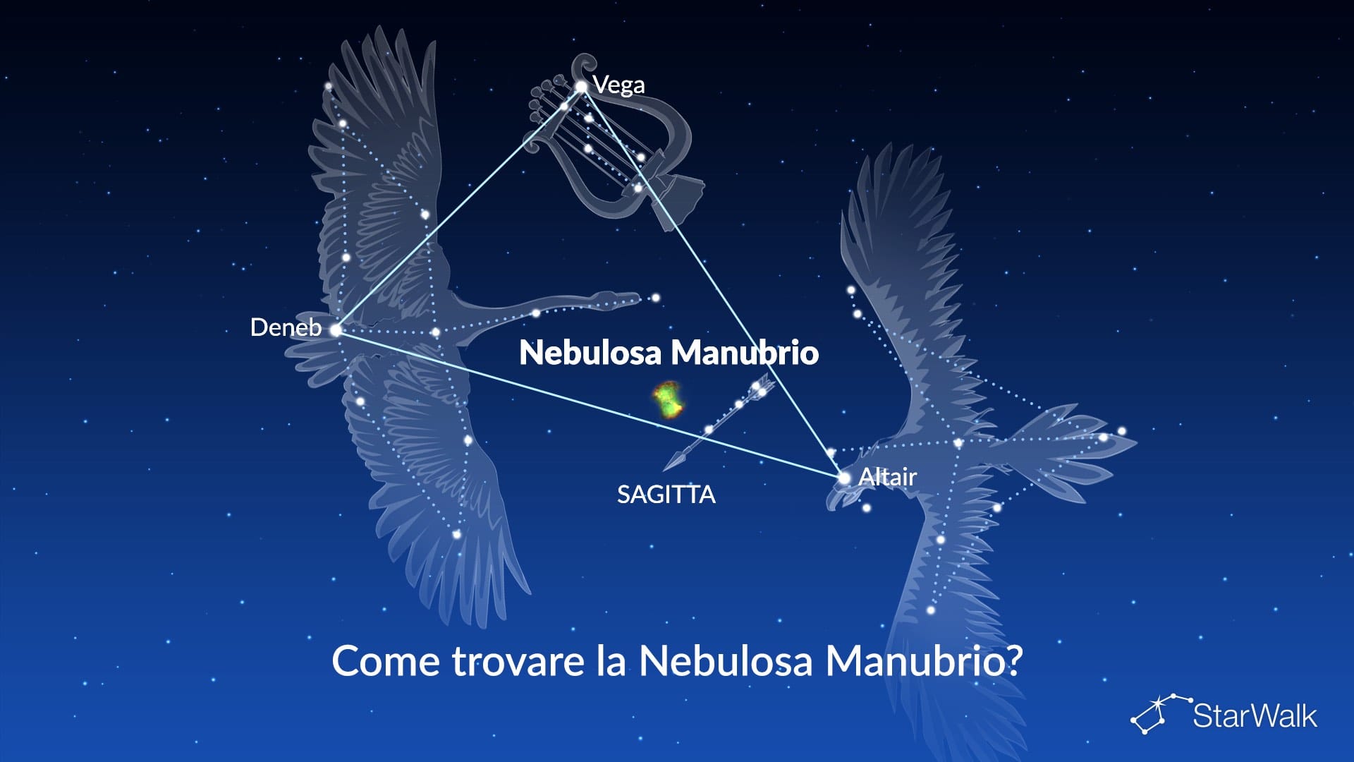 Nebulosa Manubrio — come trovarla