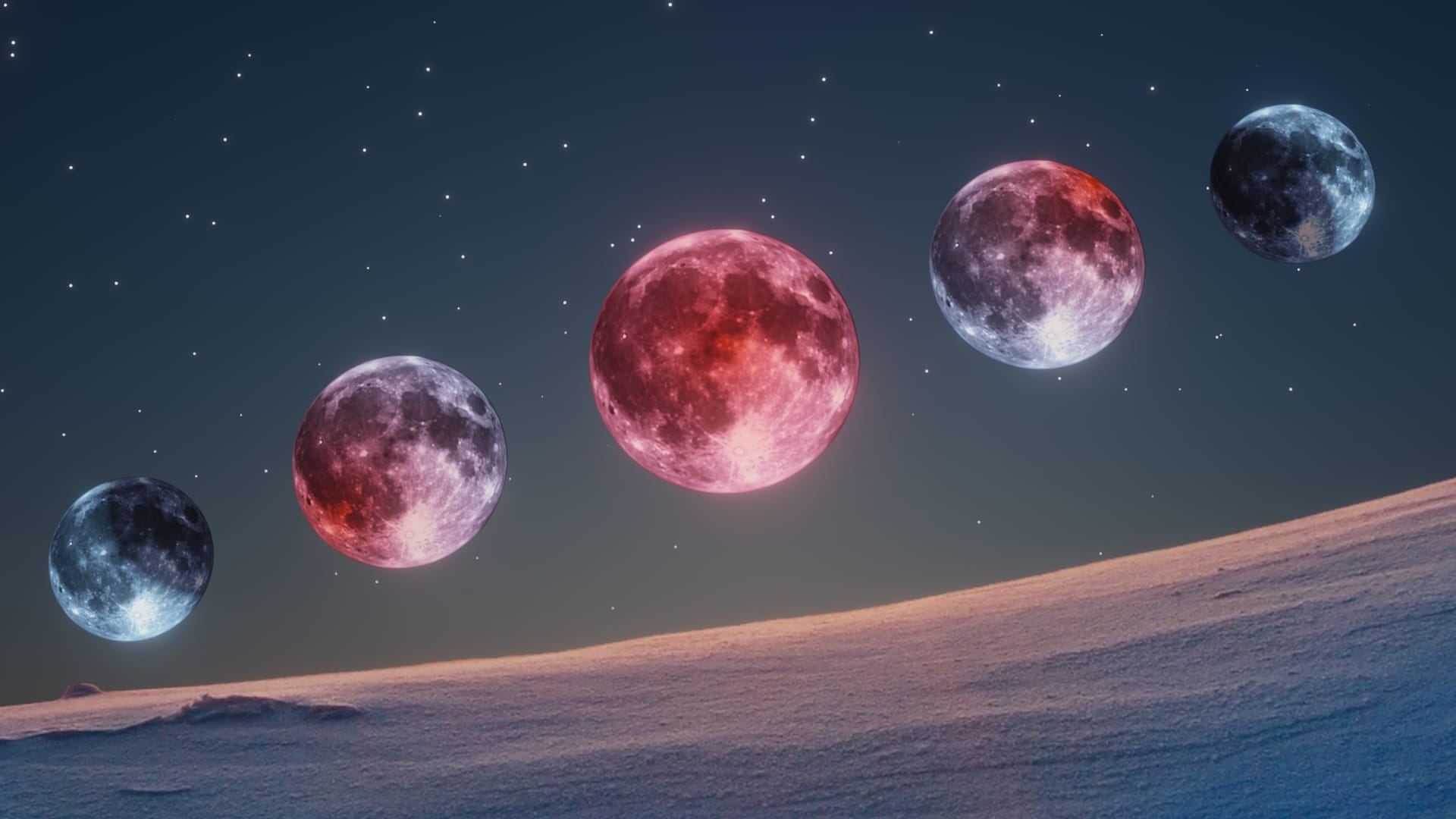 日本に2026年3月のブラッドムーン：見える地域マップと時間｜赤い月 2026年