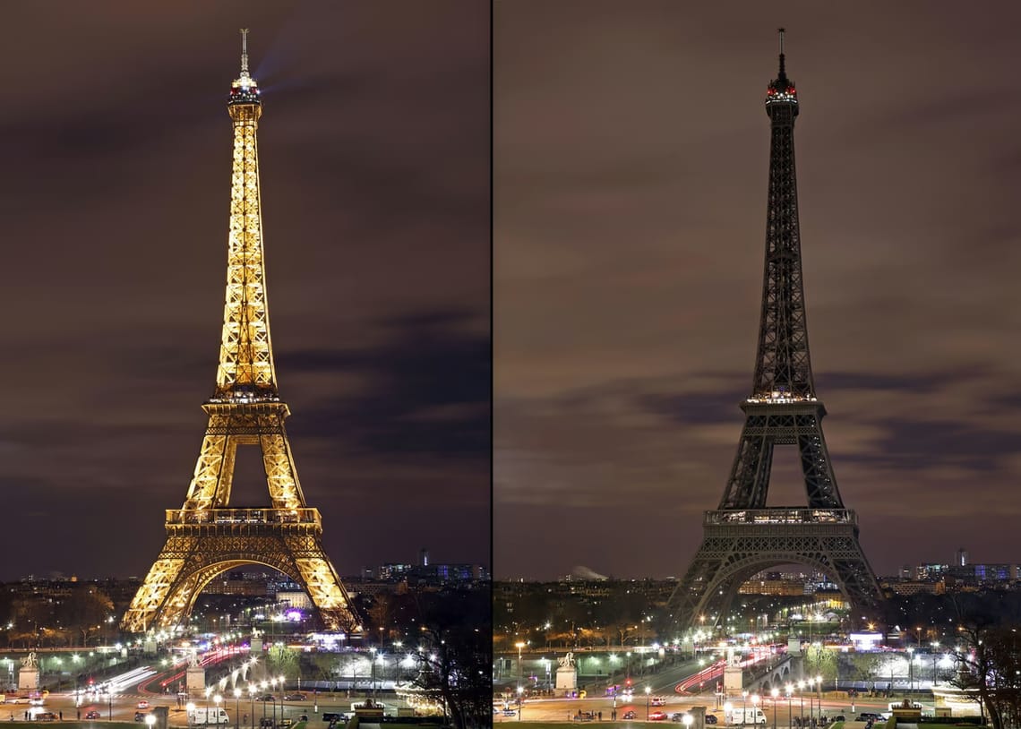 Earth Hour and the Eiffel Tower