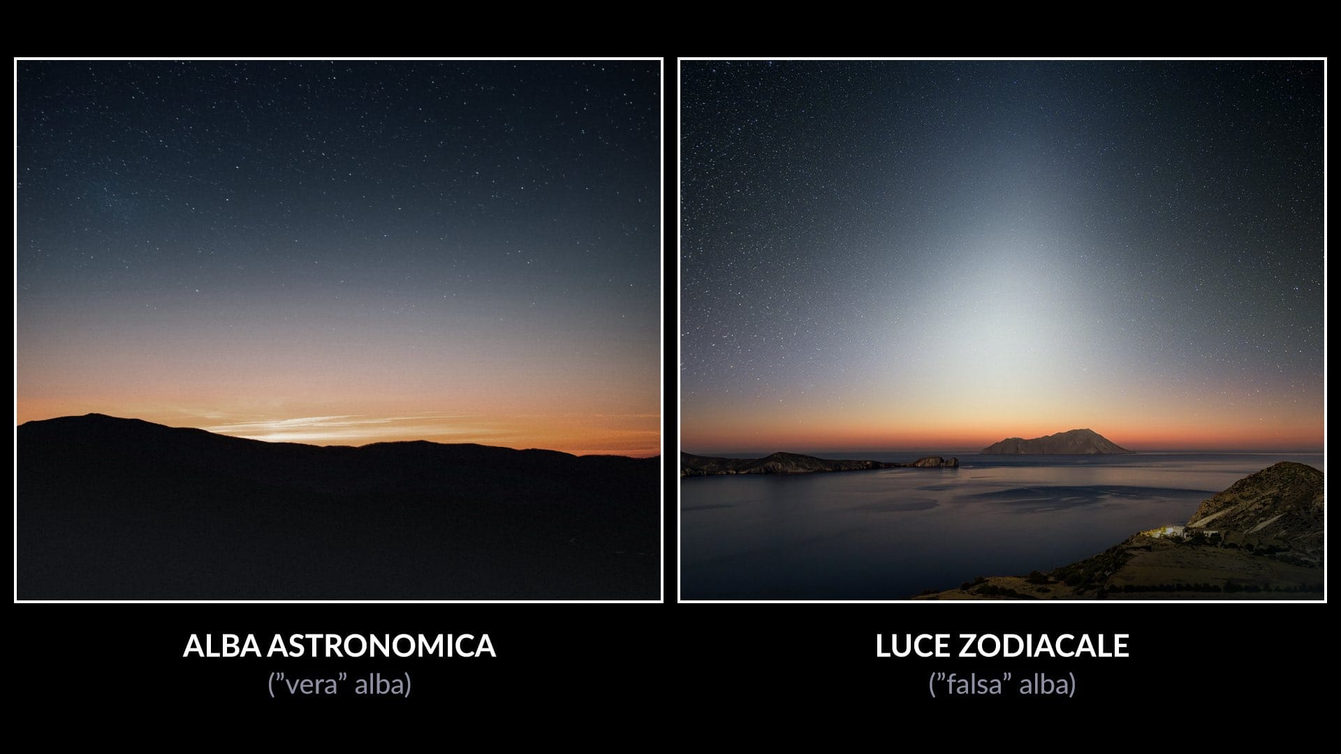 Falsa aurora vs. vera alba (astronomica)